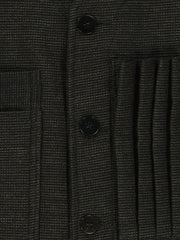 20-pocket waistcoat in graphite cotton wool work canvas