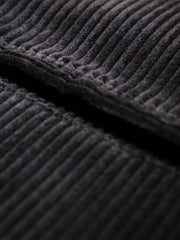 italian siza trousers in black corduroy