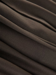 pantalon hakama en toile de laine noire