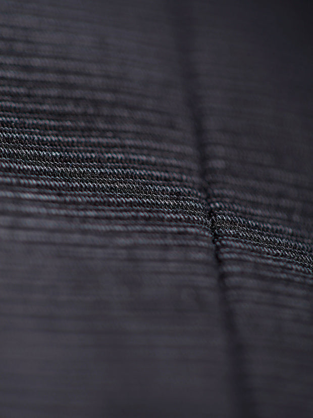 black ottoman cotton bari trousers
