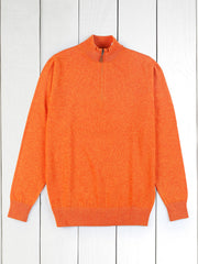 tangerine half-zip geelong jumper