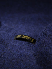 blue midnight  100 % shaggy wool crew neck jumper