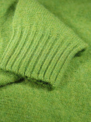 granny smith 100 % shaggy wool crew neck jumper