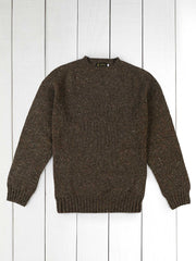 pull-over harley à col rond 100 % lambswool scottist peat