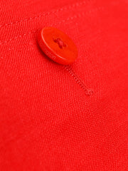 fitted tyrol jacket in a very light pure linen red canvas