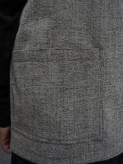 silver chenille sleeveless jacket 