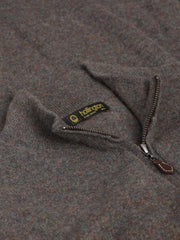 cardigan zippé en geelong brun cask