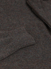 cardigan zippé en geelong brun cask