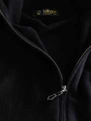 cardigan zippé en geelong noir