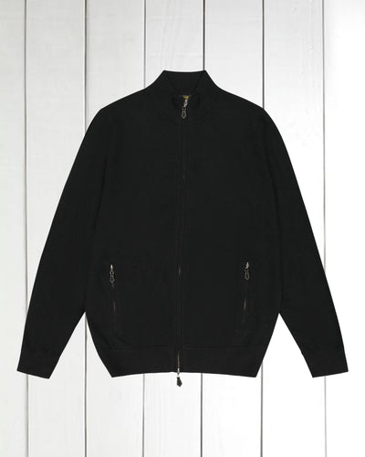 cardigan zippé en geelong noir