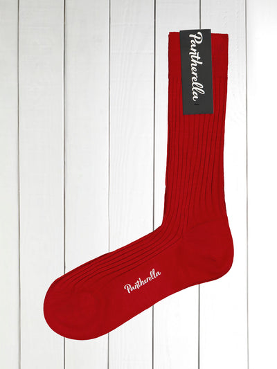 pantherella red woollen socks