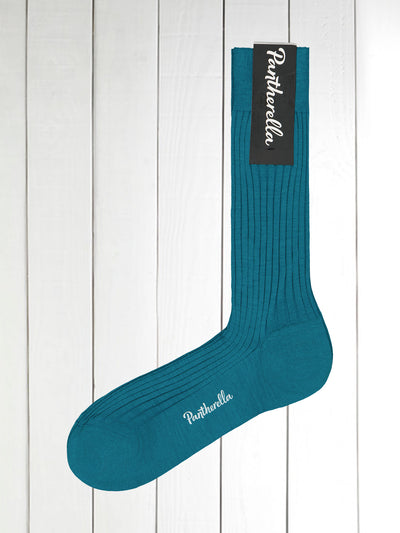 pantherella turquoise woollen socks