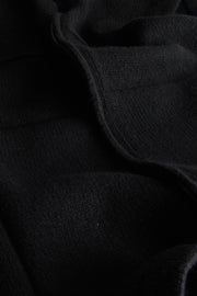 gilet zippé à col officier en laine et cachemire noir Inis Meáin