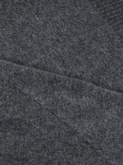 100% grey marl geelong round neck jumper with raglan sleeves