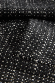 long lund coat in black wool and mohair fabric