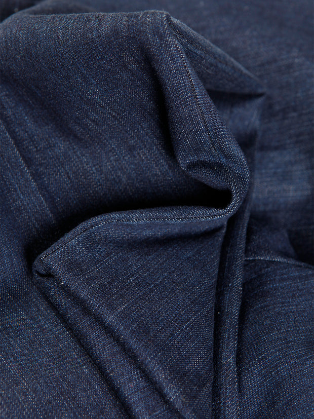 pantalon à poches cavalières en denim « fabric washed »
