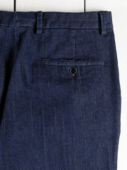 pantalon à poches cavalières en denim « fabric washed »