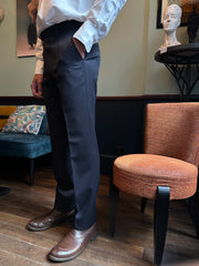 siza trousers in cavalry twill dark navy