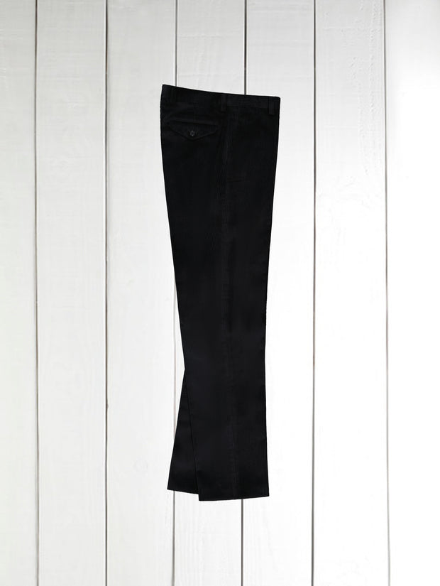 pantalon jules en velours de laine noir