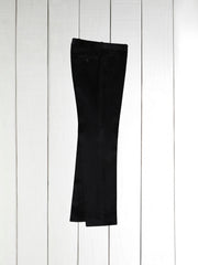 pantalon italien siza en velours de laine noir