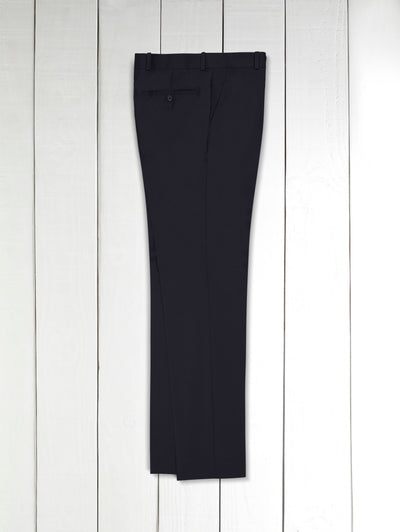 italian siza trousers in a very light pure linen black canvas