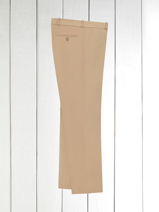 pantalon siza en serge de coton extensible sable