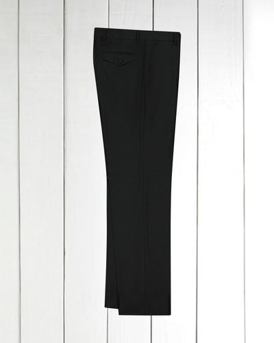 pantalon jules coupe ample en toile pure laine vert mousse