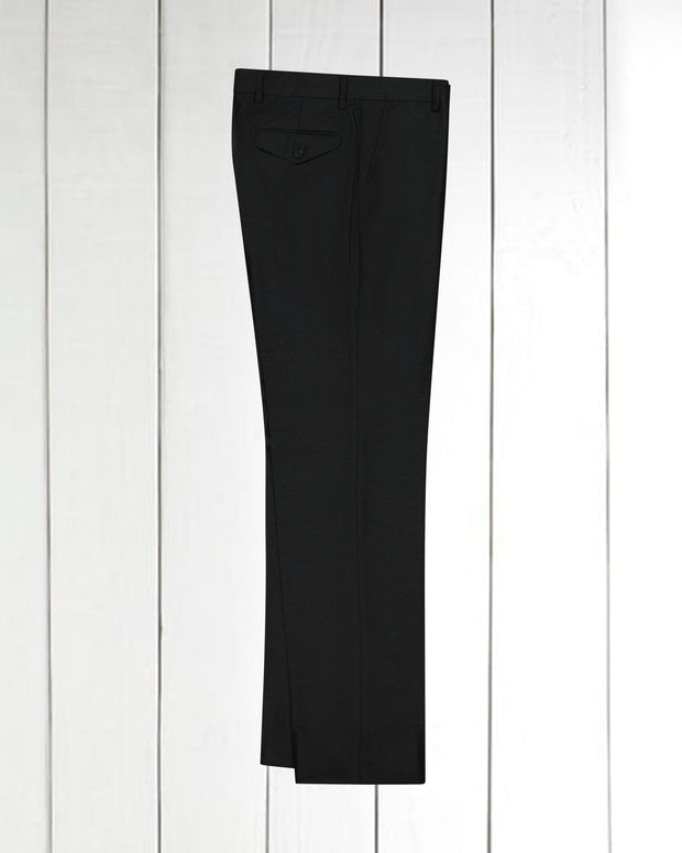 pantalon jules coupe ample en toile pure laine vert mousse