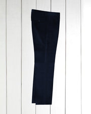 pantalon jules coupe ample en velours de laine dark navy
