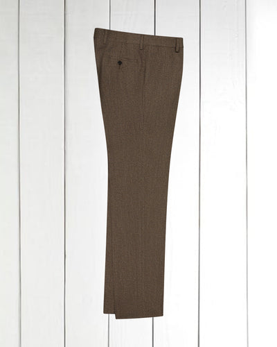 siza fitted trousers in ebony cavalry twill