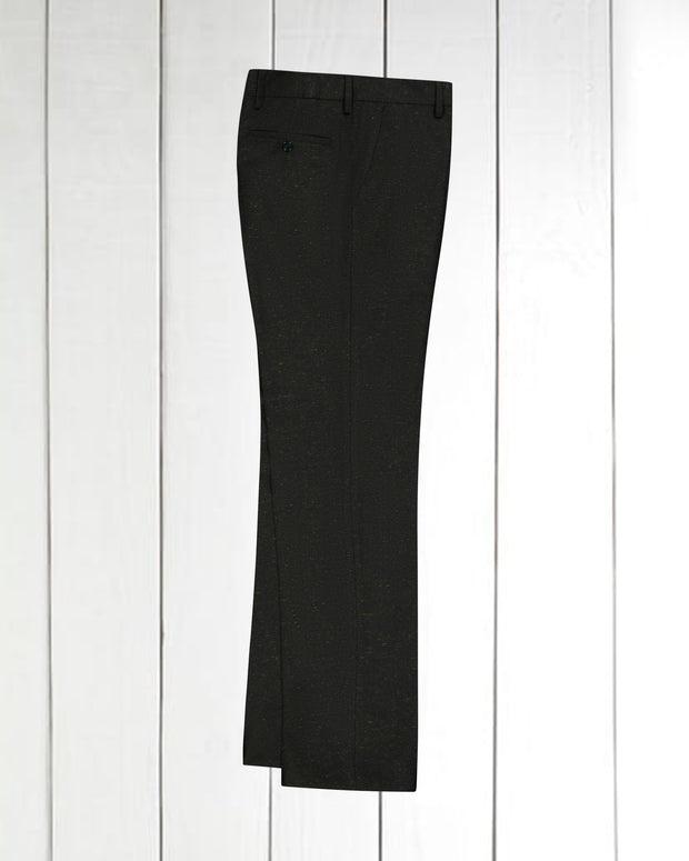 siza fitted trousers in Donegal tweed Brocéliande