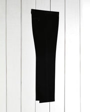 siza fitted trousers in black wool-corduroy