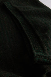 pull Inis Meain à col cheminée en laine et cachemire à rayures irrégulières blé tendre