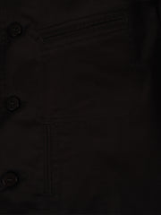 veste architecte en serge de coton extensible noire