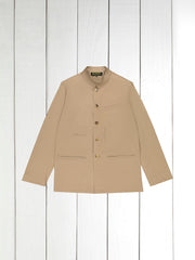 veste architecte en serge de coton extensible sable
