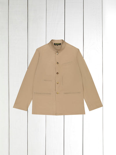 veste architecte en serge de coton extensible sable