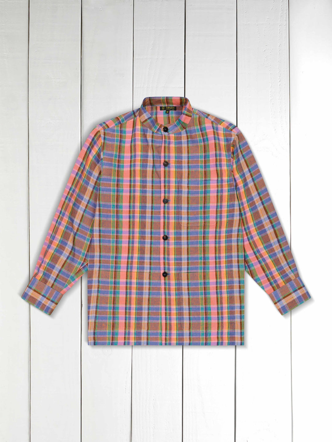 Chemise lin regular fit à carreaux · Blanc · Chemises | Massimo Dutti