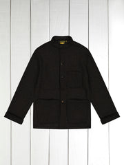 walnut stain brown wool-knit naipaul jacket