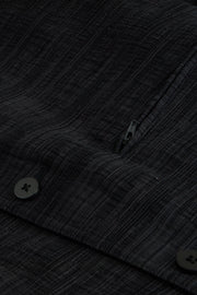 megève jacket in burnt black wool and cotton jacquard
