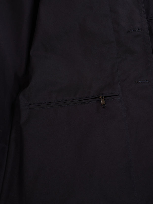 veste architecte en toile de coton déperlante dark navy