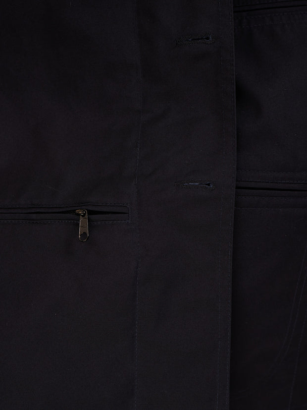veste architecte en toile de coton déperlante dark navy