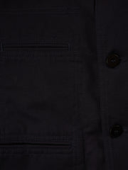 veste architecte en toile de coton déperlante dark navy