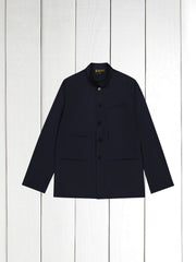 veste architecte en toile de coton déperlante dark navy