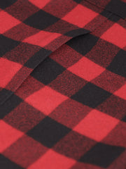 pré-commande veste tyrol ajustée en drap de laine épais à carreaux rouges et noirs