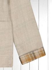 naipaul jacket in double-faced natural linen