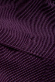fitted tyrol jacket with nehru collar in magenta wool cordoroy