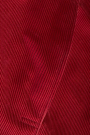 fitted tyrol jacket with nehru collar in old rose wool cordoroy