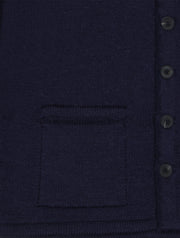 Inis Meáin jacket in navy alpaca merino cashmere and silk