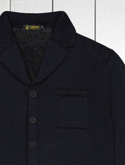 Inis Meáin jacket in black alpaca merino cashmere and silk