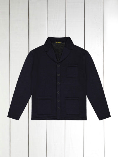 Inis Meáin jacket in black alpaca merino cashmere and silk